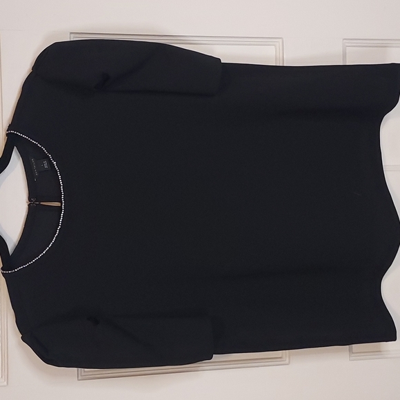 Ann Taylor Tops - Ann Taylor Rhinestone Embellished Crewneck Blouse